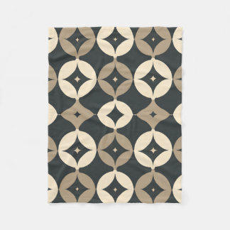 Geometrisches Blumenmuster - Decken, Wohngestaltun Fleecedecke
