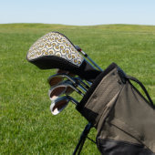 Geometrisches Blumenmuster Golf Headcover (In SItu)
