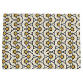 Geometrisches Blumenmuster Große Geschenktüte (Vorderseite)