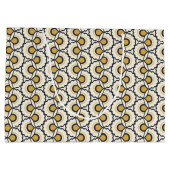 Geometrisches Blumenmuster Große Geschenktüte (Rückseite)