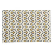 Geometrisches Blumenmuster Kissenbezug (Vorderseite-Rechts)