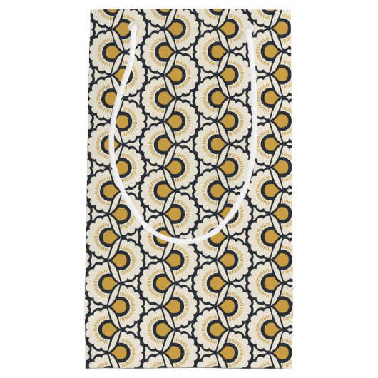 Geometrisches Blumenmuster Kleine Geschenktüte (Vorderseite)