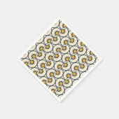 Geometrisches Blumenmuster Serviette (Ecke)