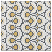 Geometrisches Blumenmuster Stoff (Nahaufnahme)