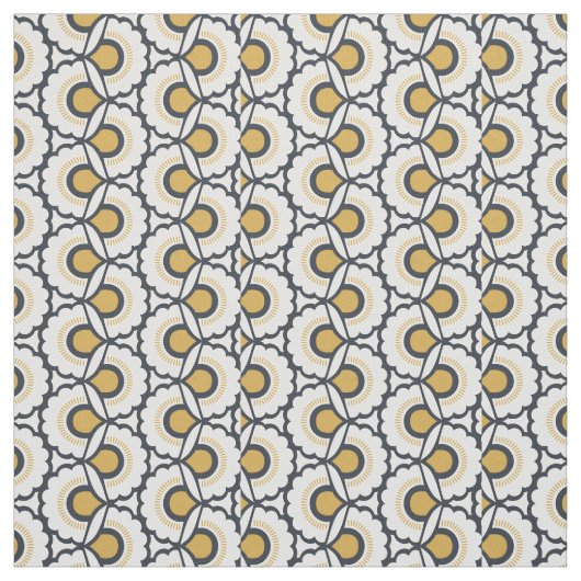 Geometrisches Blumenmuster Stoff (Muster)