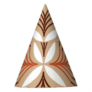Geometrisches Blumenmuster: vintage künstlerisches Partyhütchen