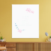 Geometrisches Blumenzauber Leinwanddruck (Insitu (Wohnzimmer))