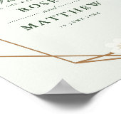 geometrisches Blumenzellenzeichen Poster (Ecke)