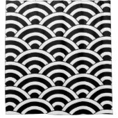 Geometrisches Bogenmuster im Stil der Mitte des Ja Duschvorhang (Vorderseite)