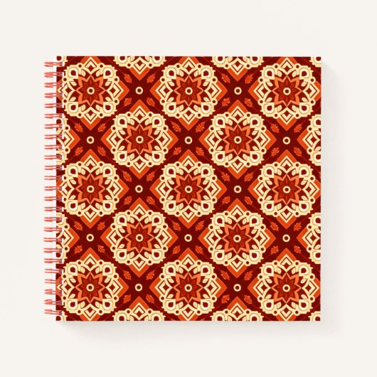 Geometrisches Boho-Muster Notizblock (Vorderseite)