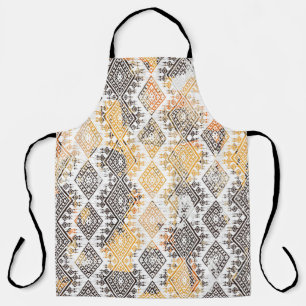 Geometrisches Boho-Stamm: Störendes Muster. Schürze