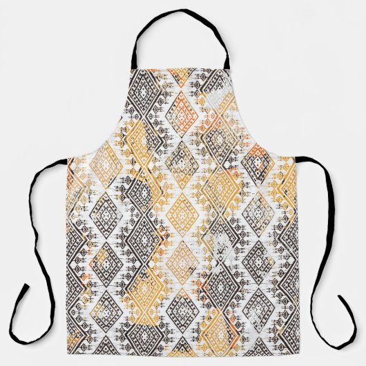 Geometrisches Boho-Stamm: Störendes Muster. Schürze (Vorderseite)
