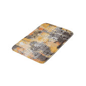 Geometrisches Boho Tribal Distressed Muster Badematte (Schrägansicht)