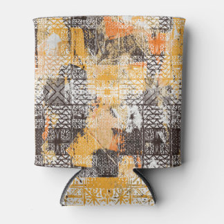 Geometrisches Boho Tribal Distressed Muster Dosenkühler