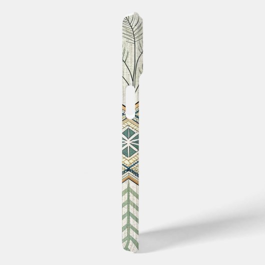 Geometrisches botanisches Volkskunstmuster Case-Mate iPhone Hülle (Rückseite / Rechts)