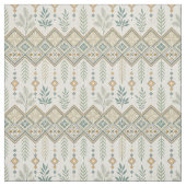 Geometrisches botanisches Volkskunstmuster Stoff (Muster)