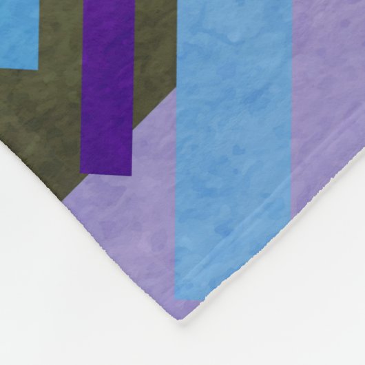 Geometrisches Brahaus Fleecedecke (Ecke)
