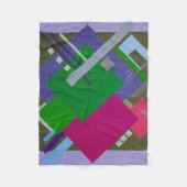 Geometrisches Brahaus Fleecedecke (Vorderseite)