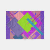 Geometrisches Brahaus Fleecedecke (Vorderseite (Horizontal))