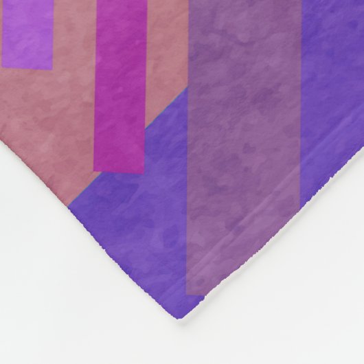 Geometrisches Brahaus Fleecedecke (Ecke)