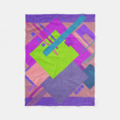 Geometrisches Brahaus Fleecedecke (Vorderseite)