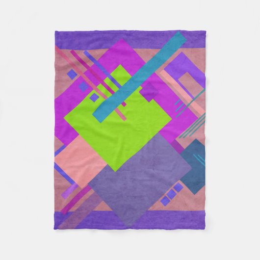 Geometrisches Brahaus Fleecedecke (Vorderseite)