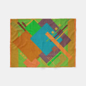 Geometrisches Brahaus Fleecedecke (Vorderseite (Horizontal))