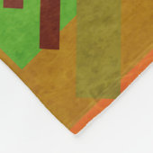 Geometrisches Brahaus Fleecedecke (Ecke)