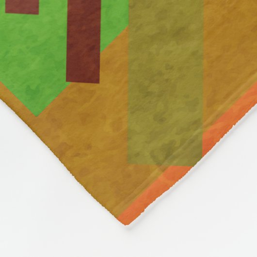 Geometrisches Brahaus Fleecedecke (Ecke)