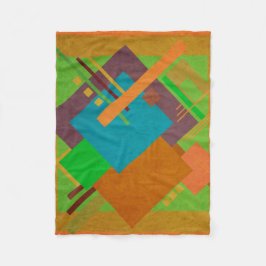 Geometrisches Brahaus Fleecedecke