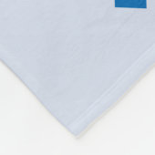 Geometrisches Brahaus mit Typografie Fleecedecke (Ecke)