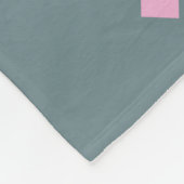 Geometrisches Brahaus mit Typografie Fleecedecke (Ecke)