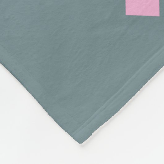 Geometrisches Brahaus mit Typografie Fleecedecke (Ecke)