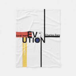 Geometrisches Brahaus mit Typografie Fleecedecke