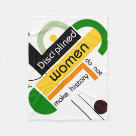 Geometrisches Brahaus mit Typografie Fleecedecke