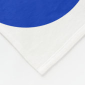 Geometrisches Brahaus mit Typografie Fleecedecke (Ecke)