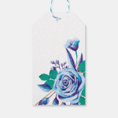 Geometrisches Brautparty aus goldfarbenem Rahmen Geschenkanhänger (Rückseite)