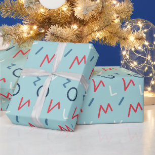 Geometrisches Brautparty der klassischen Liebe Geschenkpapier