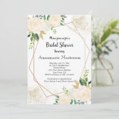 Geometrisches Brautparty | Einladung (Stehend Vorderseite)