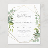 Geometrisches Brautparty für geometrische Grünfläc (Vorderseite)