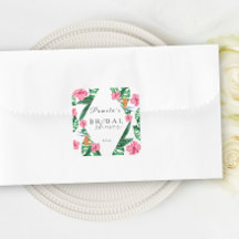 Geometrisches Brautparty für tropisches Palmwasser