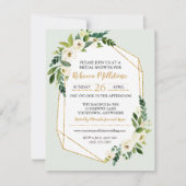 Geometrisches Brautparty mit geometrischen Rahmen Einladung (Vorderseite)