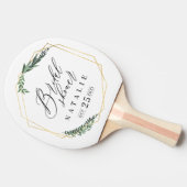 geometrisches Brautparty Tischtennis Schläger (Seitenansicht)