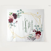 Geometrisches Brautparty Wandteppich (Vorderseite (Horizontal))