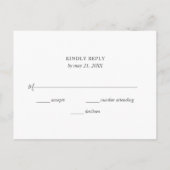 Geometrisches Burgund-Blume Eukalyptus Wedding RSV Einladungspostkarte (Rückseite)