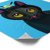Geometrisches Cat Illustrationspaket Poster (Ecke)