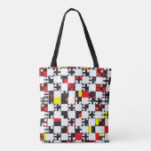 Geometrisches Chaos Tasche (Rückseite)