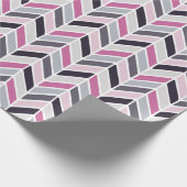 Geometrisches Chevron-Muster Geschenkpapier (Ecke)