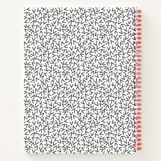 Geometrisches cooles Design Notizblock (Rückseite)