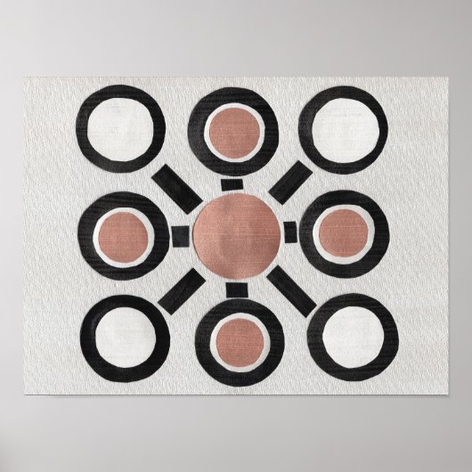 Geometrisches Crop-Circle-Muster Poster (Vorne)